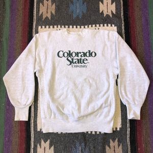 *SOLD* COLORADO STATE | Vintage Reverse Weave Style Crewneck (L)